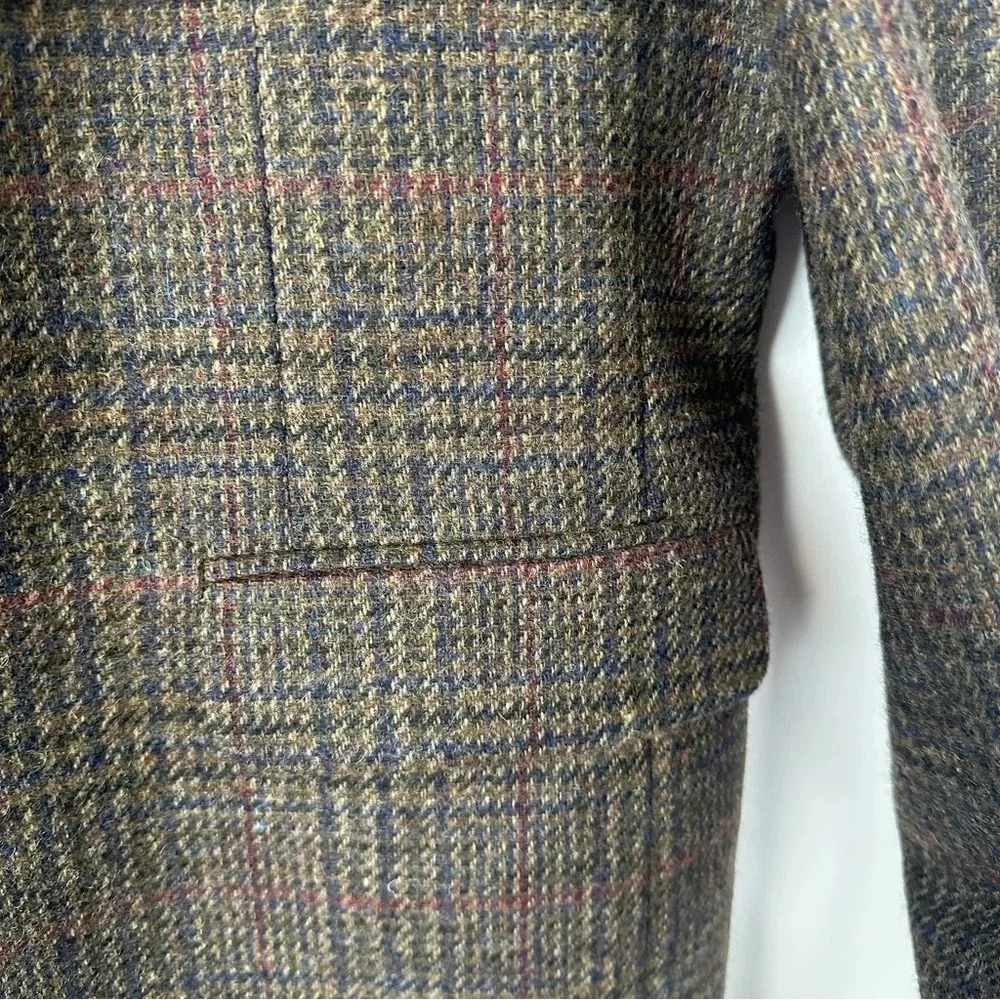 Robert Stock Classics Men’s Sport‎ Coat Size 42 Long Brown Plaid Tweed Old Money